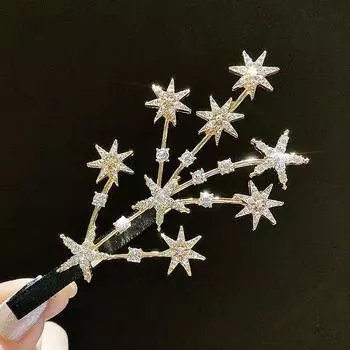 Korean Star Barrettes Jewelry Clip For Women Fashion Girl Gold silver Color Hairgrip Exquisite hairPins Hair Accessories