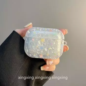Korean style Ins Shell Color XINGX Applicable Airpodspro2 Protective Case Apple 4 Generation Bluetooth Airpods3 Earphone Case airpods3 Shell Color Star [Single Shell]]