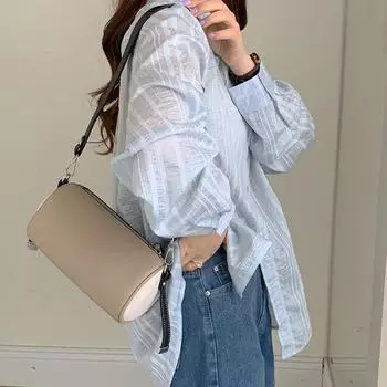 Korean Style Niche Design Small Bag for Summer New High-end Cylinder Bag Personalized Casual Crossbody Bamboo Joint Bag