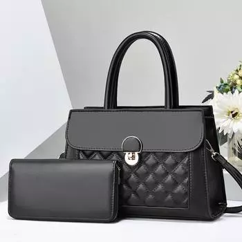 Korean Version Diamond-shaped Fashion Handbag New Simple Light Luxury Son Mother Single Shoulder Bag Tide All Matching Texture Crossbody Bag .