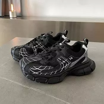 Korean Version Mesh Sneakers Women Breathable Comfortable 2024 New Casual Simple All-match Soft Sole Womens Shoes Autumntime 35