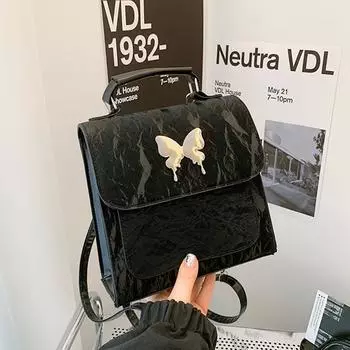 Корейская версия нишевый дизайн модная сумка женская новая простая повседневная сумка-рюкзак текстура тренд небольшой рюкзак женский белый