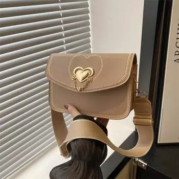 Корейская версия повседневной модной маленькой квадратной сумки для женщин 2024 года, летняя новая тенденция, простая сумка-мессенджер, повседневная модная сумка через плечо чёрный