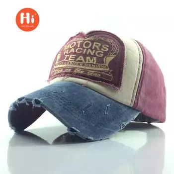 Корейская версия классической бейсбольной кепки с потертыми нашивками из стираного хлопка, модная мужская и женская кепка с козырьком для активного отдыха на открытом воздухе жёлтый