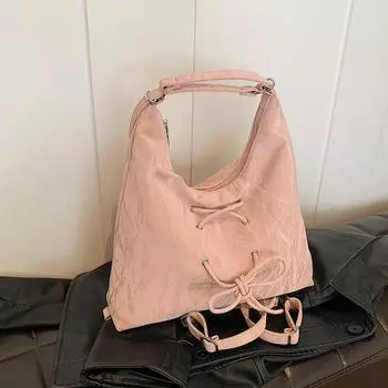 Korean version of large-capacity underarm bag women s 2024 new fashion commuter tote bag multi-functional single shoulder double чёрный