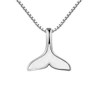 Корейская версия посеребренного женского подвесного светильника в форме рыбьего хвоста, роскошный дизайн ниши, подвеска в виде рыбы, аксессуары на цепочке каждый год