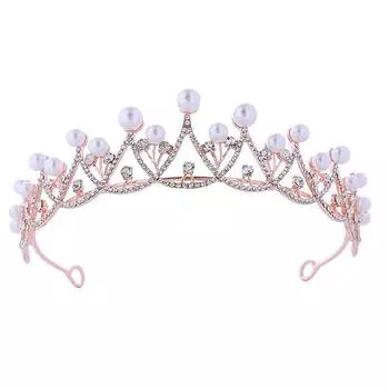 Корейская версия новой детской короны из сплава жемчуга корона невесты свадебное платье ободок для волос ужин представление голова