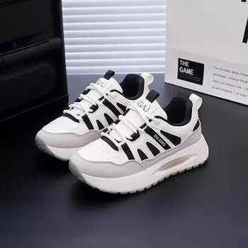 Корейская версия новой папиной обуви для женщин, осенних студенток, для бега, спорта и отдыха, маленькие белые туфли для женщин 35