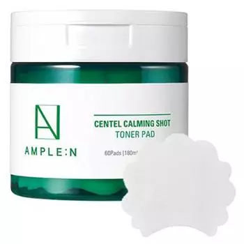 Koreana Ampoule N Centel Calming Shot Toner Pad 60 листов, 60 листов, 1 штука