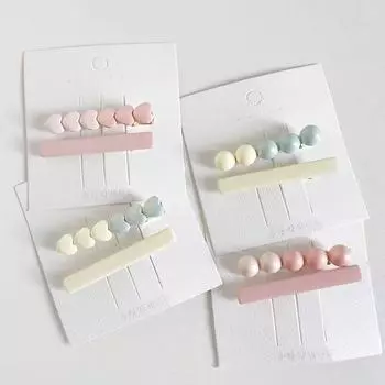 Корейская акриловая шпилька Love Duckbill - Летний стиль