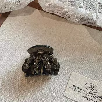 Корейская изящная миниатюрная тыква со стразами, милая и универсальная маленькая заколка-краб, заколка для челки, заколка для хвостика