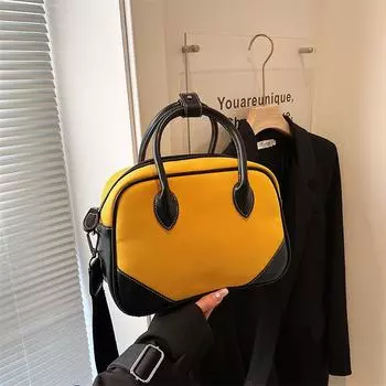 Корейская контрастная по цвету текстура сплайс сумка женская новая плетеная сумка через плечо высокого класса модная квадратная сумка (20cm<Max Length<30cm)