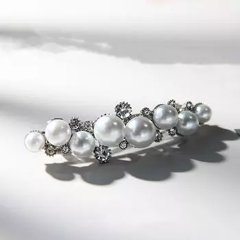 Корейская мода для пожилых людей, заколки для волос с кристаллами, жемчугом и эмалью, элегантные женские заколки-автоматы, шпильки, зажимы для волос, головные уборы, аксессуары для волос