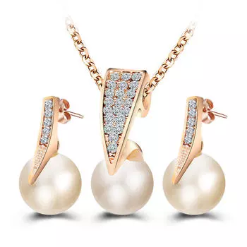 Корейская мода ювелирные изделия ожерелье роскошные костюмы бриллиант кристалл жемчуг цепь ключица