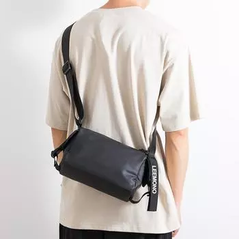 Корейская модная мужская и женская сумка через плечо, простая маленькая сумка-портфель, повседневная сумка-карго, ветровая сумка для мобильного телефона, маленькая квадратная сумка чёрный