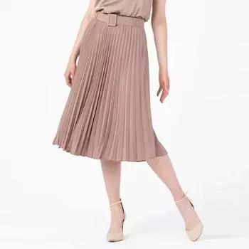 Корейская модная женская плиссированная юбка с высокой талией и поясом, элегантная офисная женская юбка на весну и лето M чёрный