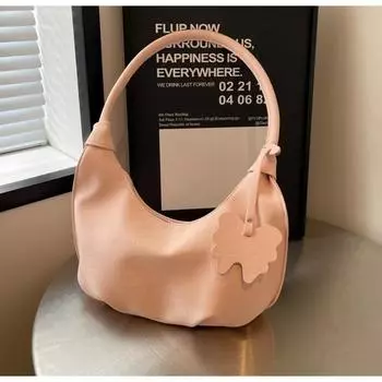 Корейская модная женская сумка весна/лето 2024, новая простая и повседневная сумка-тоут, модная текстурная сумка на одно плечо, диагональная сумка через плечо