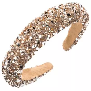 Корейская Новая Мода Губка Высокий Череп Топ Повязка на Голову Женская Супер Вспышка Подложка Дрель Трендовые Аксессуары для Волос