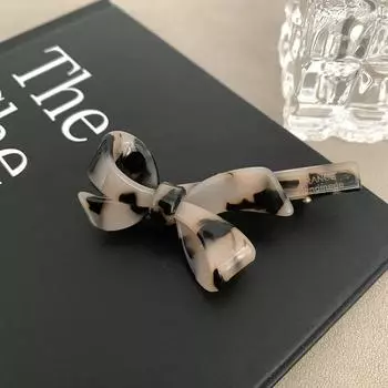 Корейская новая ретро заколка-бант цвета масляного мороженого, модный зажим-уточка из ацетата, заколка для боковой челки, аксессуары для волос для женщин Hairpins