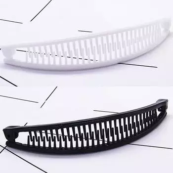 Корейская обычная банановая форма, держатель для хвоста, заколка, расческа для волос белый