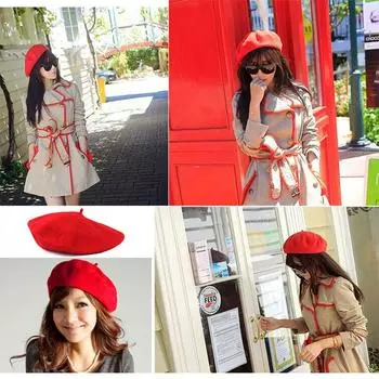 Корейская осенне-зимняя винтажная британская шерстяная шапка шерстяной берет восьмиугольный для женщин вязаная шапка осень-зима модные аксессуары