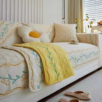 Корейская подушка для дивана, новые высококачественные нескользящие подушки для сидений, универсальный чехол на четыре сезона, тканевый чехол на спинку, полотенце 70*70cm