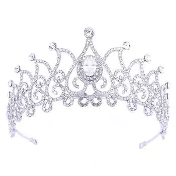 Корейская популярная роскошная свадебная корона из циркона, свадебная тиара, стразы, корона принцессы, свадебные аксессуары