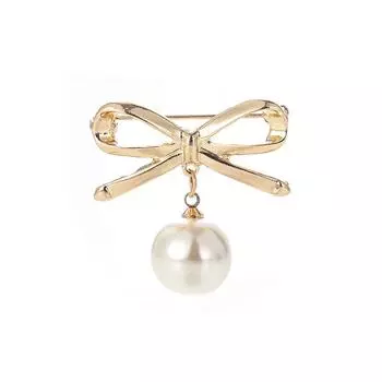 Корейская простая милая брошь с жемчугом, женские аксессуары, броши Kpop для женщин, булавки, эмалированные ювелирные изделия 1 pc