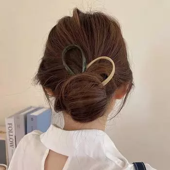 Корейская простая палочка для волос, леопардовые ретро палочки для волос, элегантные ацетатные U-образные женские заколки для волос, заколки для волос, аксессуары для укладки волос