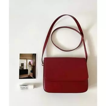 Корейская ретро-сумка-мессенджер из вощеной кожи - женская повседневная сумка через плечо и подмышку на осень/зиму кларет