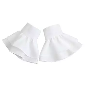 Корейская рубашка Съемные манжеты Поддельные рукава Украшения Женские плиссированные Поддельные манжеты Свитер Утеплители для запястий Оборки Поддельные манжеты на локтях