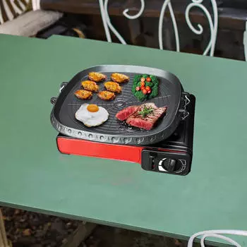 Корейская сковорода для гриля, противень для барбекю, прямоугольный кухонный инструмент для жарки, выпечки для сада и дома