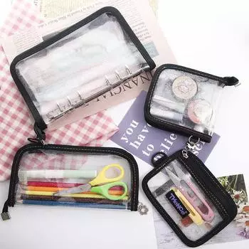 Корейская сумка для карточек, сумка для ручек, сумка для хранения канцелярских принадлежностей, папка-регистратор, портмоне, сумка для карандашей Pencil Bag
