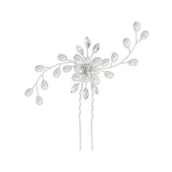 Корейская свадебная заколка ручной работы с жемчугом, U-образная заколка, свадебный головной убор для волос