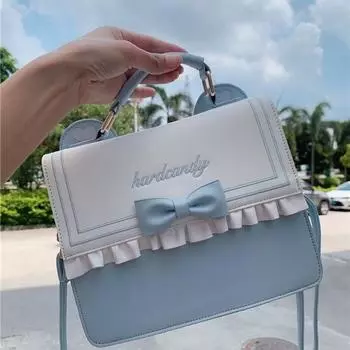 Корейская версия большой емкости сумка-мессенджер JK Uniform Bag New Tide Student Shoulder Bag розовый