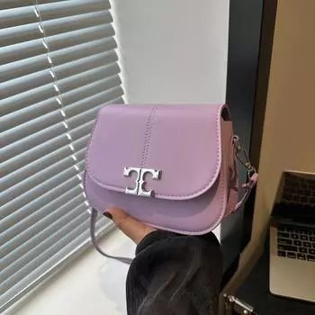 Корейская версия городской легкой роскошной простой квадратной сумки 2024 года, весна, новый темперамент, модная женская сумка через плечо, сумка-мессенджер чёрный