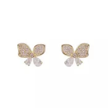 Корейская версия изысканного весенне-летнего дизайна «Бабочка» и серег с универсальным характером