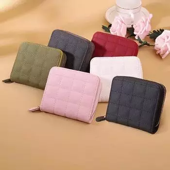 Корейская версия кошельков женские кошельки для монет короткие кошельки модные многофункциональные кошельки на молнии One Size красный