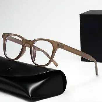 Корейская версия круглых очков с антисиним светом в маленькой оправе для мужчин и женщин без макияжа, с большими лицами и для похудения, можно носить в оправе для близорукости Anti blue light lenses