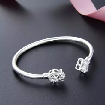 Корейская версия, минималистичный серебряный браслет для ног, аксессуар, серебряный браслет S990, популярный и милый студенческий маленький аксессуар для женщин Adjustable size