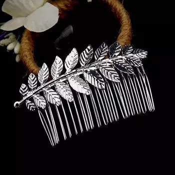 Корейская версия модная новая листовая металлическая расческа для волос женская челка дисковая расческа для волос верхняя расческа аксессуары для волос оптовая продажа