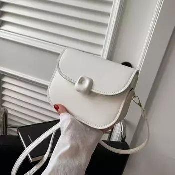 Корейская версия модной маленькой сумки 2024 года, новая женская сумка Mori, маленькая свежая сумка через плечо, простая ретро-сумка-мессенджер чёрный