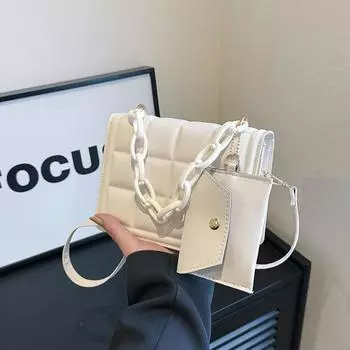 Корейская версия модной сумки через плечо 2024 года, зимняя новая сумка для женщин, сумка-мессенджер для отдыха и поездок на работу, ретро-персонализированная сумка чёрный