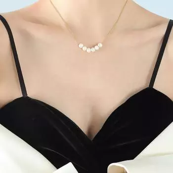 Корейская версия Muse Temperament Niche не выцветает барочное натуральное пресноводное жемчужное ожерелье с подвеской легкие роскошные ювелирные изделия