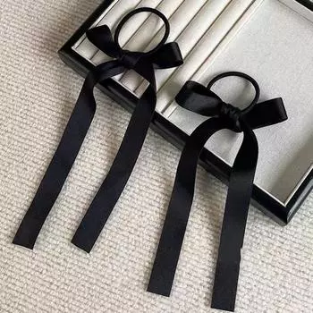 Корейская версия Новая лента-бант Девочка Хвост Плетеные волосы Милая Сто Повязка на голову в паре с однотонным головным убором