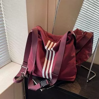 Корейская версия новой сумки через плечо из нейлоновой ткани, модная повседневная сумка-мессенджер на два плеча, трехфункциональная женская сумка, универсальная сумка для поездок на работу чёрный