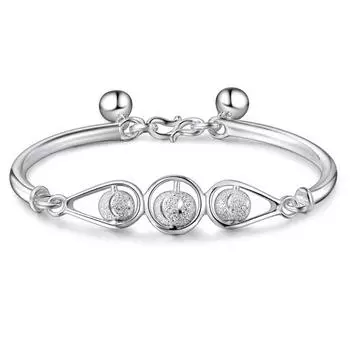 Корейская версия открытого браслета Ши Лай Юн, браслет из бисера с движением полумесяца, браслет с дорожным колокольчиком, женский браслет Adjustable size