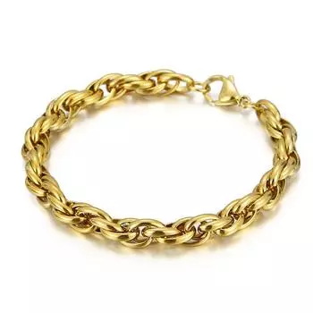 Корейская версия простого и универсального браслета из нержавеющей стали с двойной пряжкой, индивидуальные ежедневные аксессуары для мальчиков