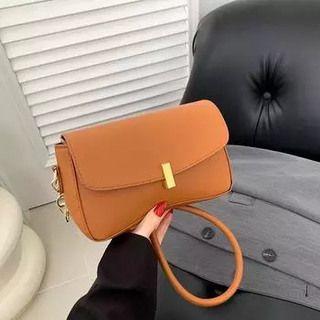 Корейская версия ретро сумка подмышкой женская 2024 зима новая корейская версия модная маленькая квадратная сумка повседневная простая сумка через плечо белый