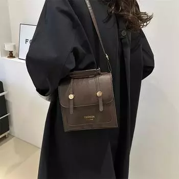 Корейская версия школьного рюкзака 2024 года, новый модный рюкзак, ретро-рюкзак для путешествий, нишевый дизайн рюкзака чёрный